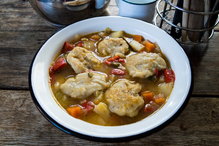 Vegan Stew with Herby Gluten Free Dumplings