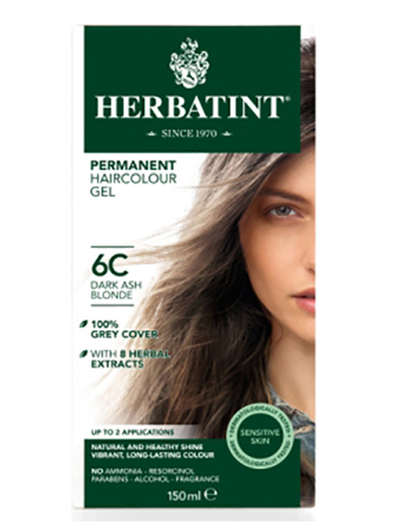 6c Dark Ash Blonde Hair Colour 150ml Herbatint