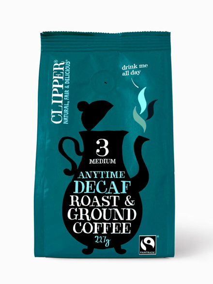 Decaffeinated Roast Ground Coffee Organic 227g Clipper Healthysupplies Co Uk Buy Online