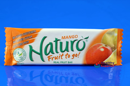 Naturo 100% Natural Mango Fruit Bar 20g - HealthySupplies.co.uk. Buy ...