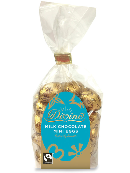 mini milk chocolate easter eggs 160g divine chocolate