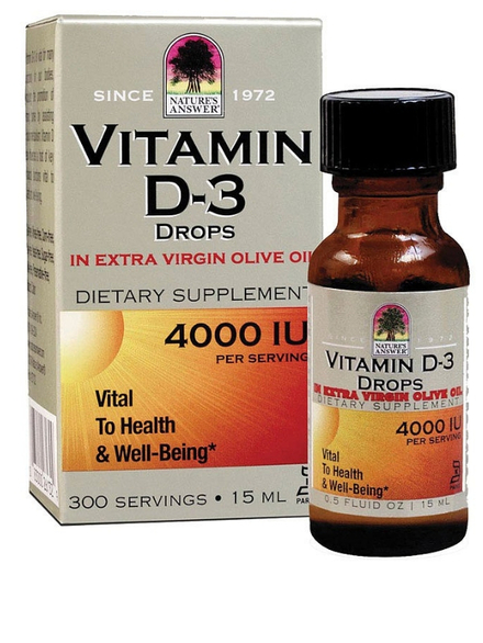 Vitamin D3 Drops 15ml Natures Answer Healthysuppliesco