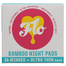 Organic Bamboo Night Pads 14 (Here We Flo)