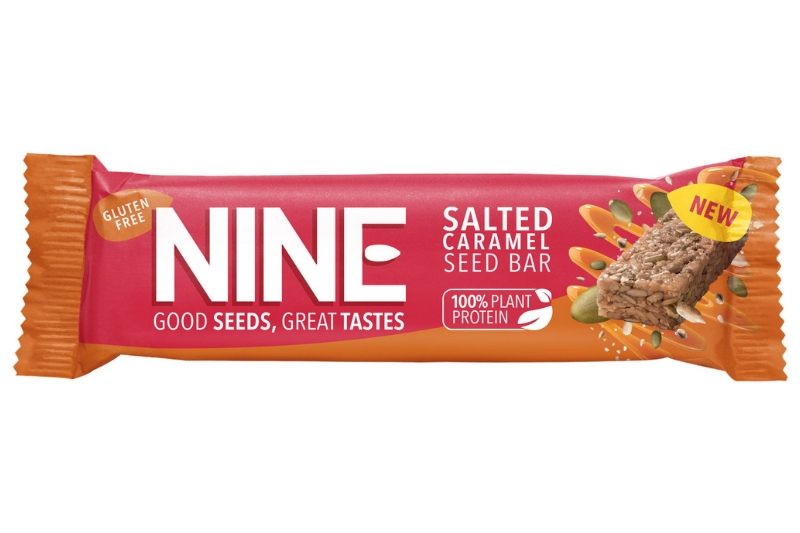 Salted Caramel Seed Bar, Gluten-Free 40g (9Bar)