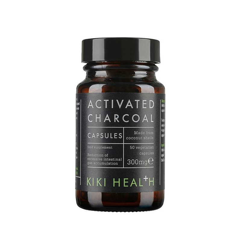 Activated Charcoal, 50 Capsules (KIKI Health)