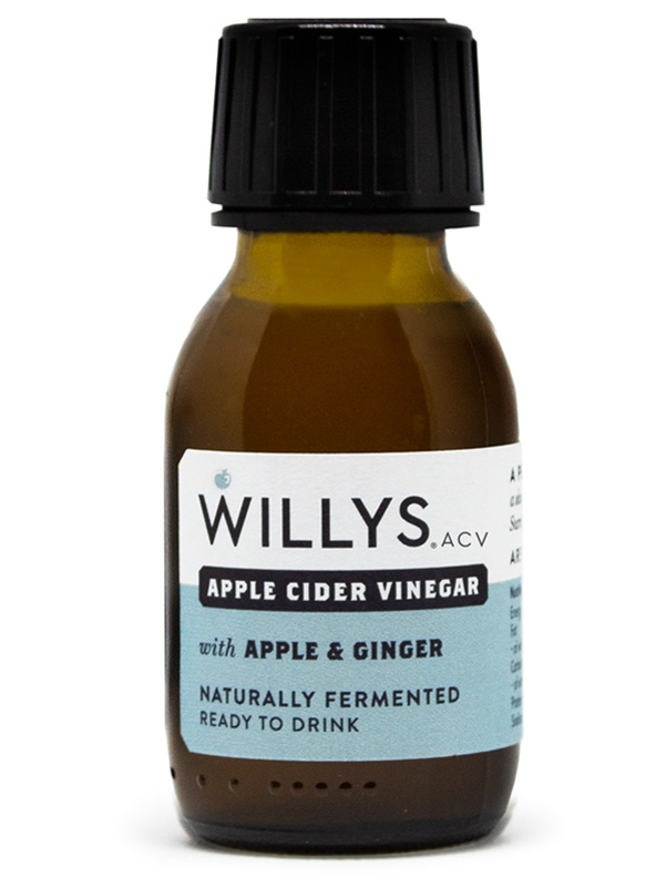 Apple Cider Vinegar, Apple & Ginger Shot 60ml (Willy's)