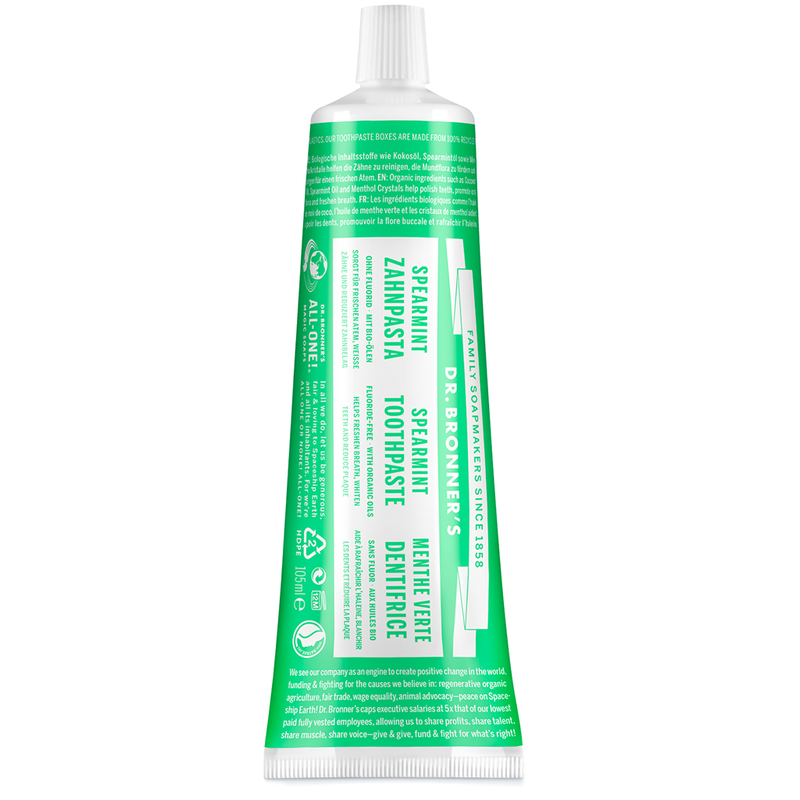 All-One SpearmintToothpaste 105ml (Dr Bronner's)