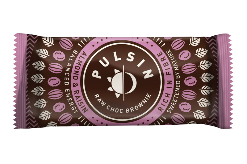 Almond & Raisin Raw Choc Brownie 35g (Pulsin')