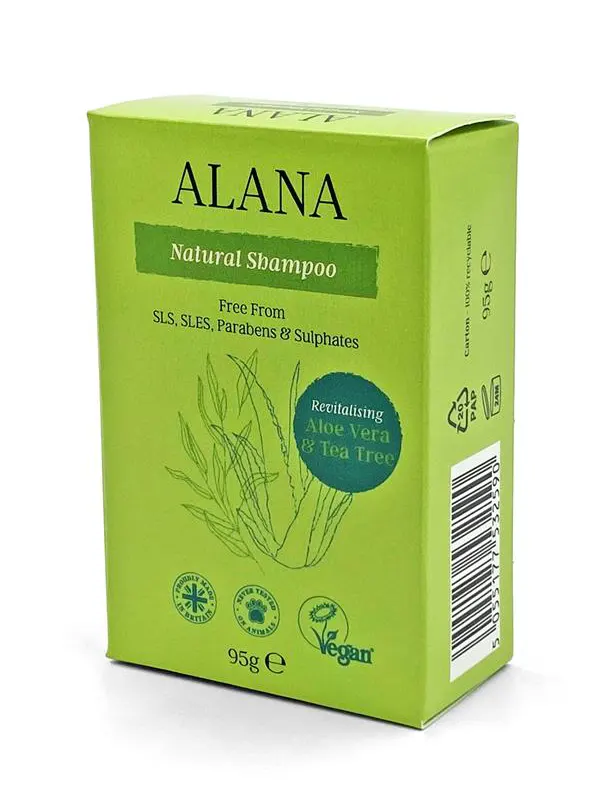 Aloe Vera and Tea Tree Shampoo Bar 95g (Alana)