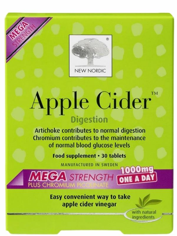 Apple Cider Mega Strength 30 tablets (New Nordic)