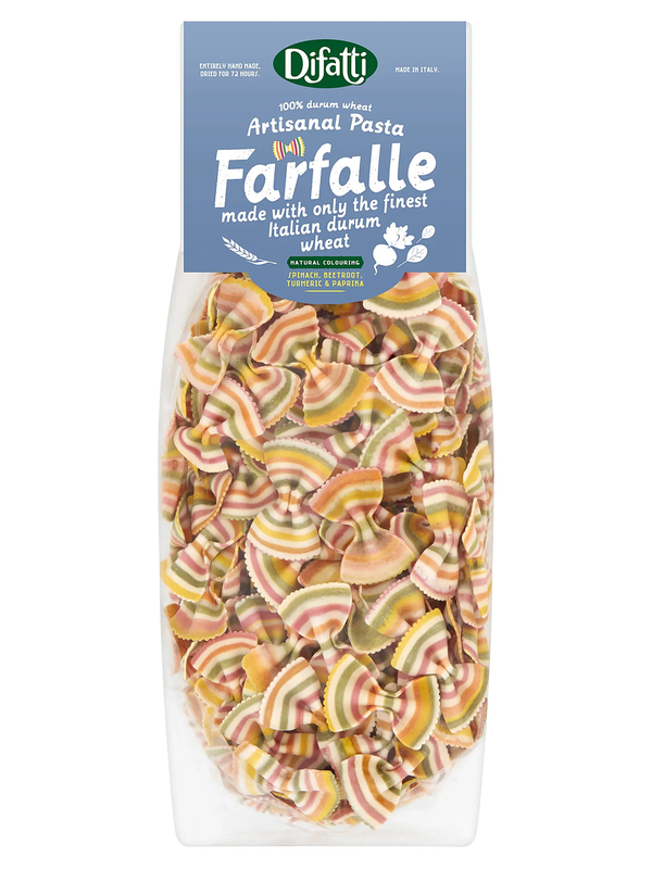 Artisan Rainbow Farfalle Pasta 400g (Difatti)