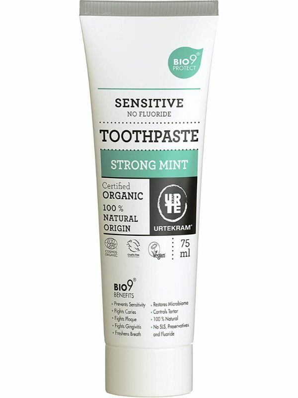 Bio9 Toothpaste Strong Mint, Organic 75ml (Urtekram)