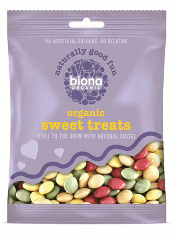 Chocolate Coated Drops, Organic 60g (Biona)