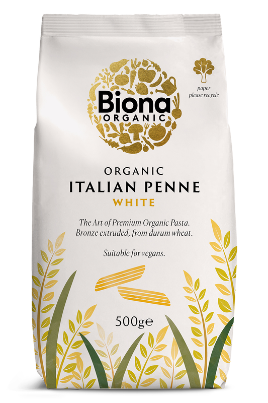 Organic White Penne Pasta 500g (Biona)