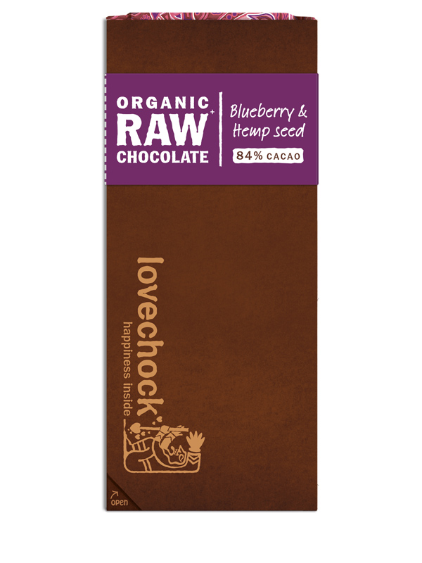 Blueberry & Hemp Bar 70g (Lovechock)