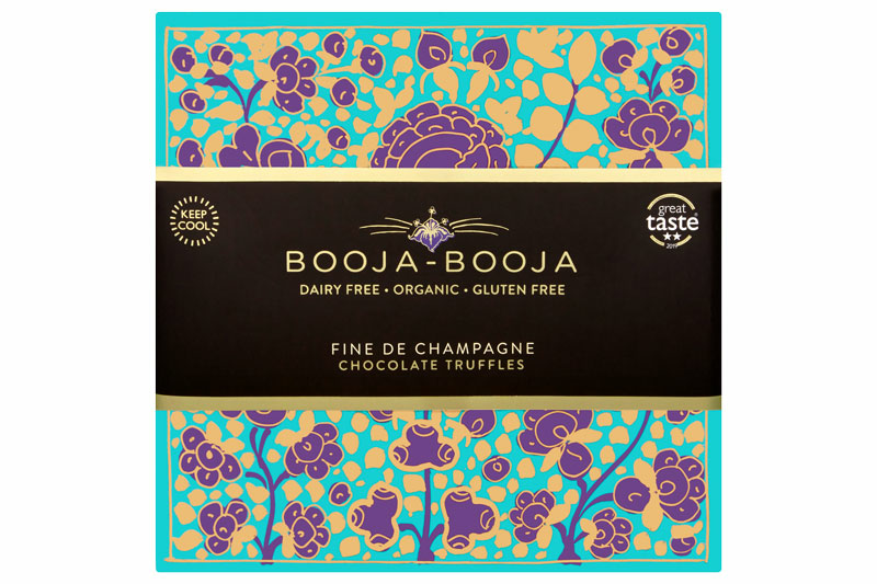 Fine de Champagne Chocolate Truffles Artists Collection, Organic 185g (Booja-Booja)