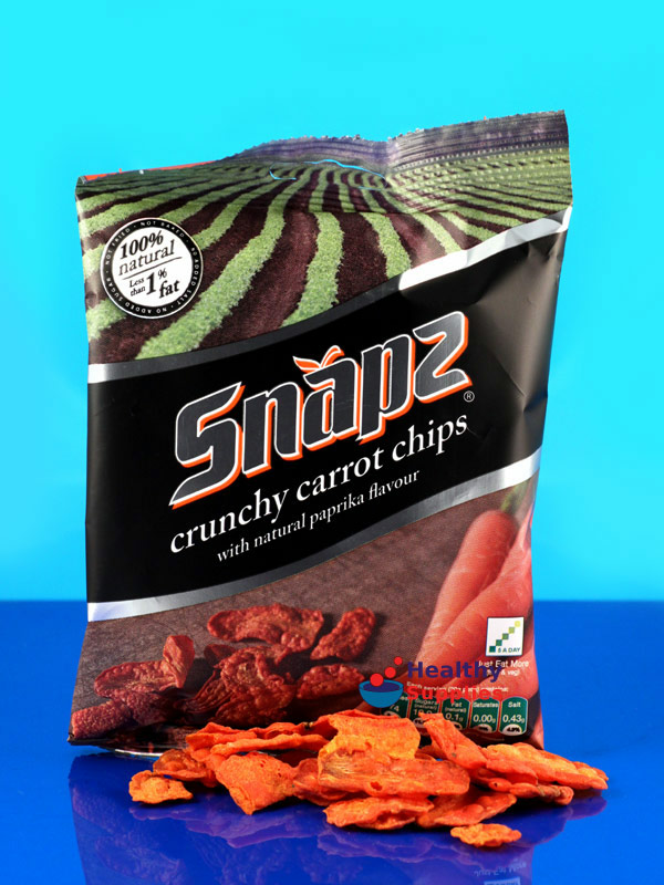 Crunchy Carrot & Paprika Crisps 20g (Snapz)