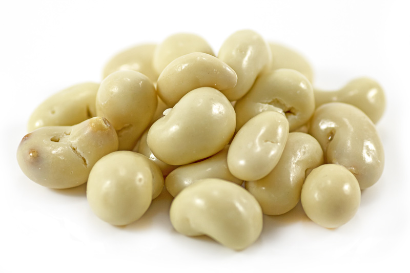 Organic White Chocolate & Yoghurt Cashew Nuts 250g (Sussex Wholefoods)