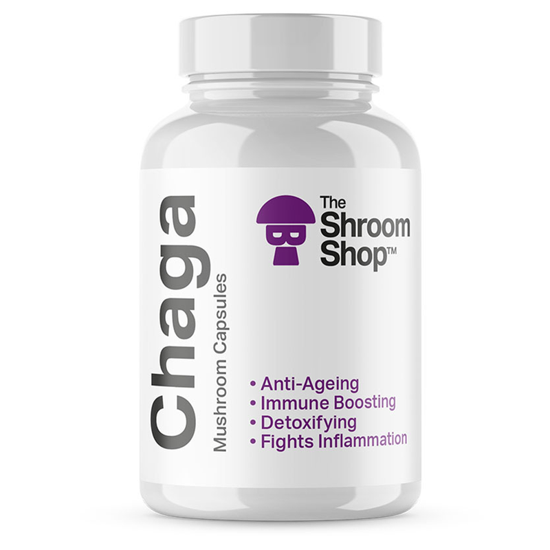 Chaga Mushroom 90 Capsules (The Shroom Shop)