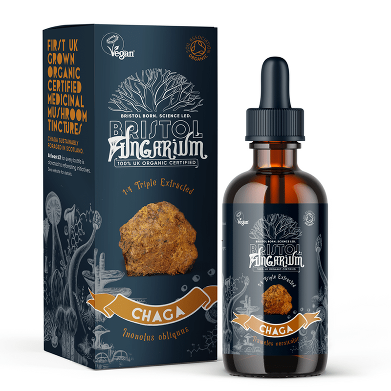 Organic Chaga Mushroom Tincture 50ml (Bristol Fungarium)