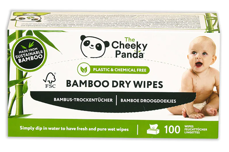 Bamboo Multi-Purpose Dry Wipes x 100 (Cheeky Panda)