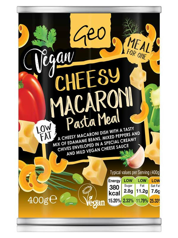 Vegan Cheesy Macaroni Pasta 400g (Geo)