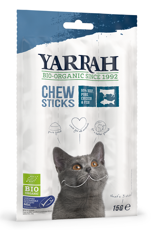 Organic Chewsticks for Cats 15g (Yarrah)