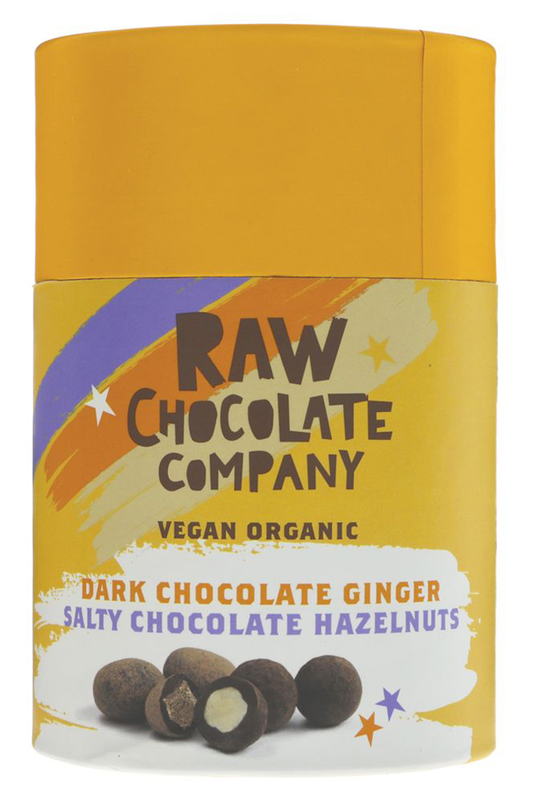 Organic Chocolate Hazelnuts & Ginger 180g (Raw Chocolate Co.)