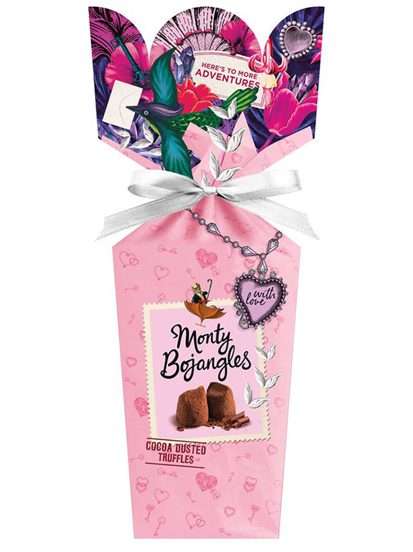 Choccy Scoffy Truffles Bouquet Gift Box 110g (Monty Bojangles)