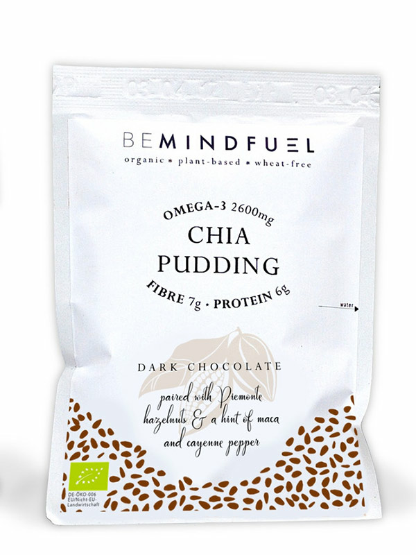 Very Dark Chocolate Chia Pudding Mix 40g (BeMindFuel)