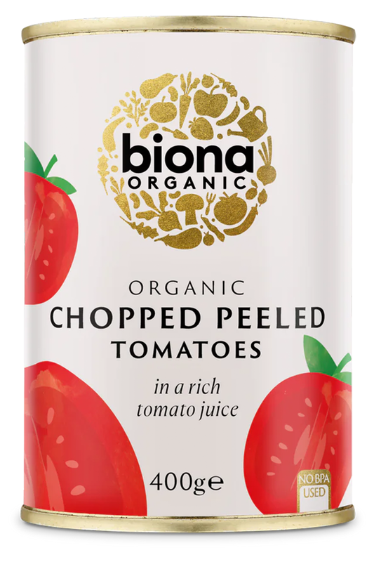 Organic Chopped Peeled Tomatoes 400g (Biona)