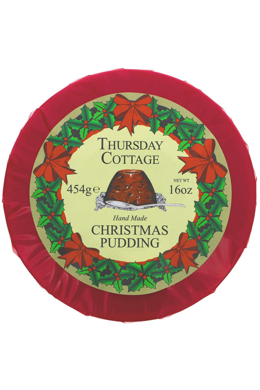 Christmas Pudding Cello Wrapped 454g (Thursday Cottage)