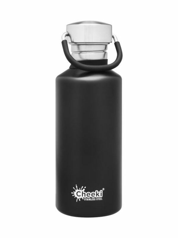 Classic Bottle Matte Black Small 500ml (Cheeki)