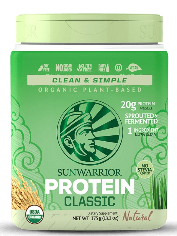 Classic Protein Blend Natural Flavour 375g (Sunwarrior)