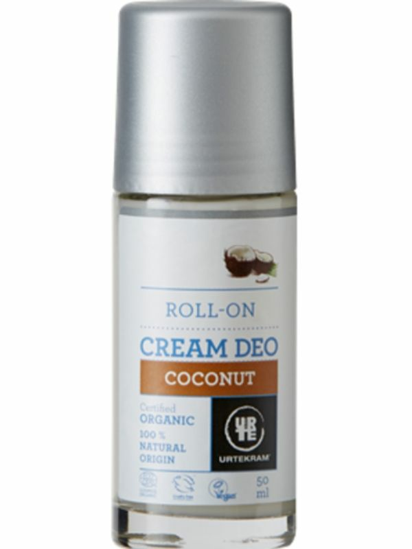 Coconut Cream Deodorant Roll On, Organic 50ml (Urtekram)