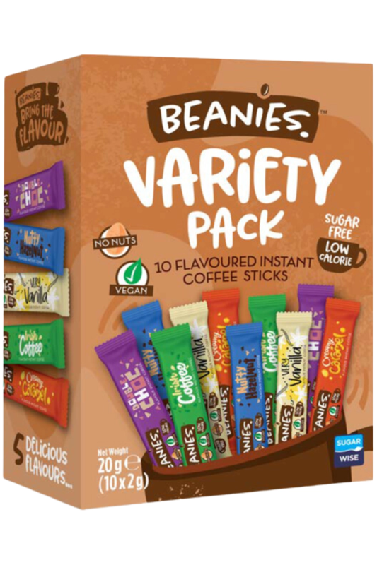 Flavour Coffee Variety Pack x 10 Sachets (Beanies Coffee)