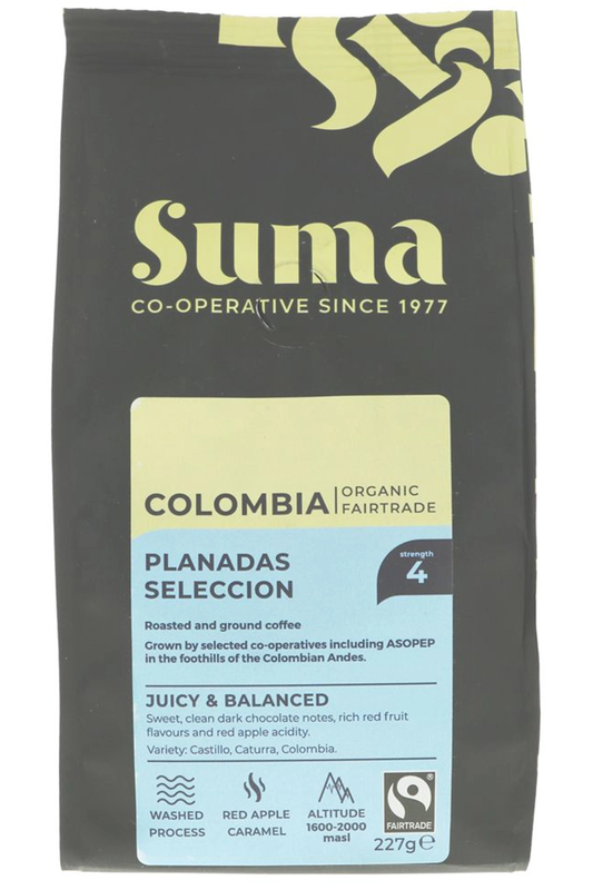 Organic Colombia Ground Coffee 227g (Suma)