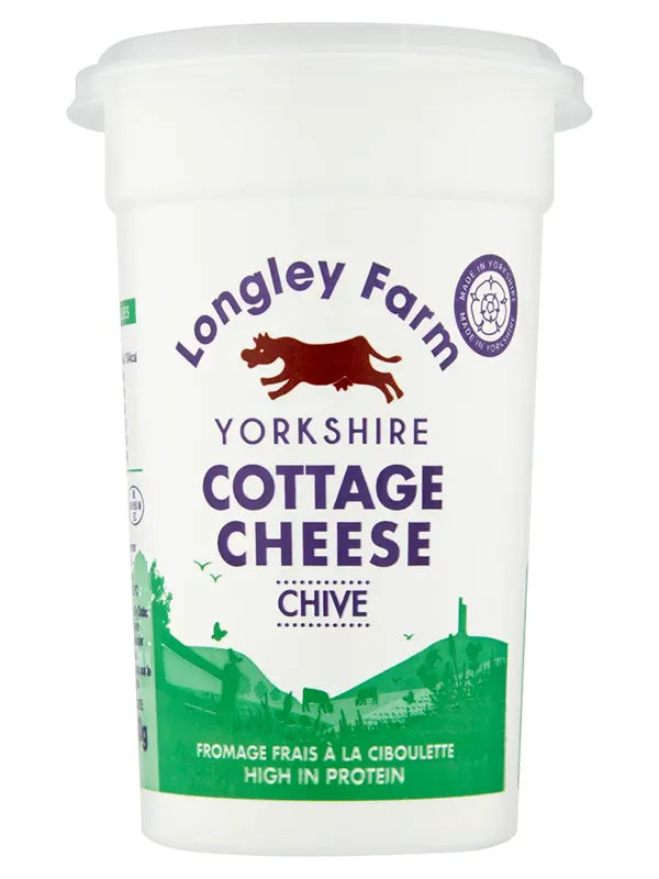 Cottage Cheese with Chives 250g (Longley Farm)