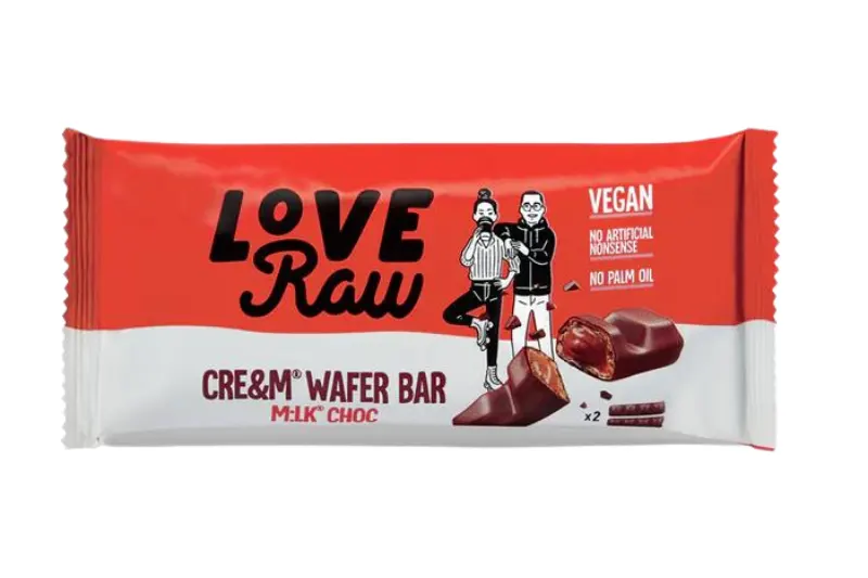 Vegan Cream Filled Wafer Bars 43g (Love Raw)