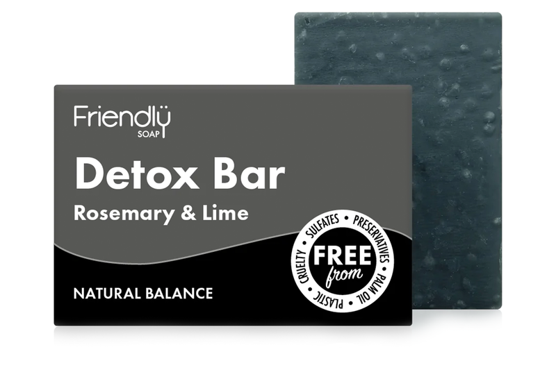 Activated Charcoal Detox Bar 95g (Friendly Soap)