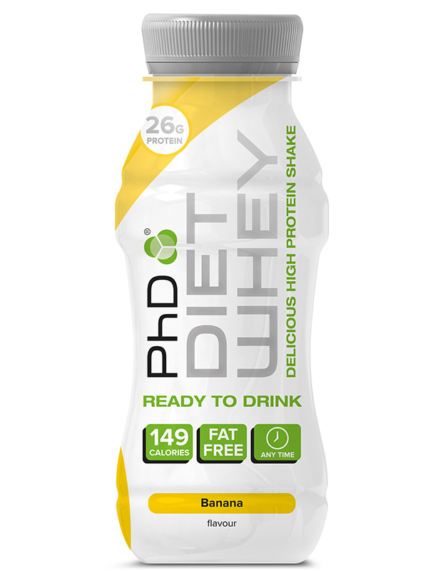 Diet Whey Banana Protein Drink 330ml (PHD Nutrition)