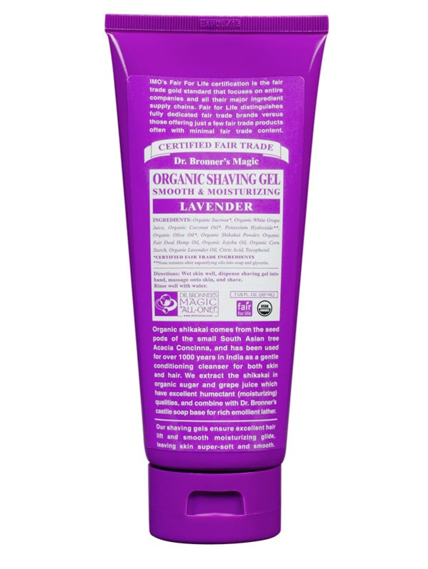 Lavender Shaving Gel, Organic 208ml (Dr. Bronner's)