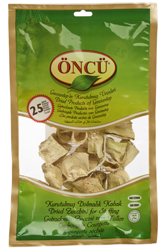 Dried Zucchini 25 Pieces (ONCU)