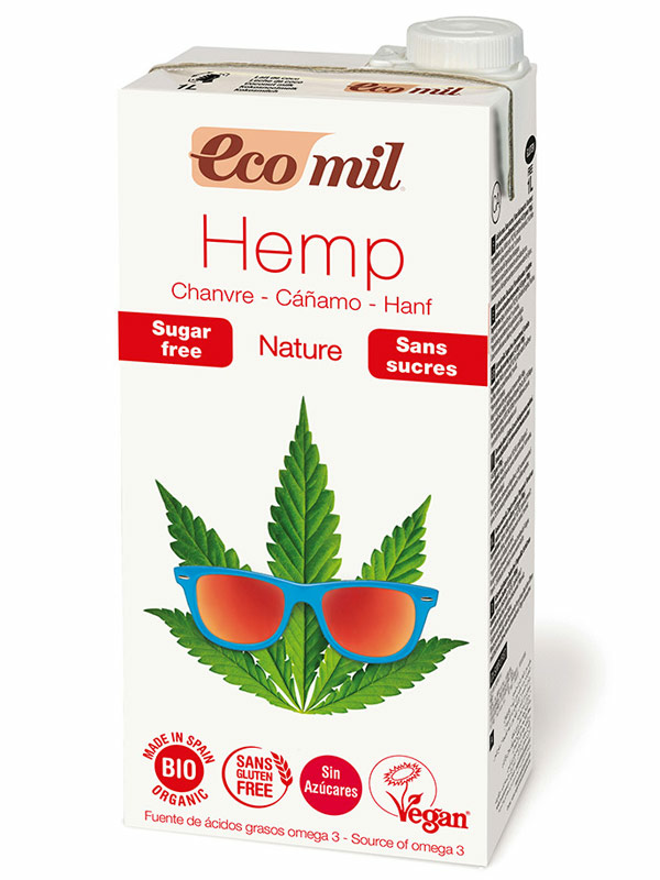 Unsweetened Hemp Drink, Organic 1 Litre (Ecomil)