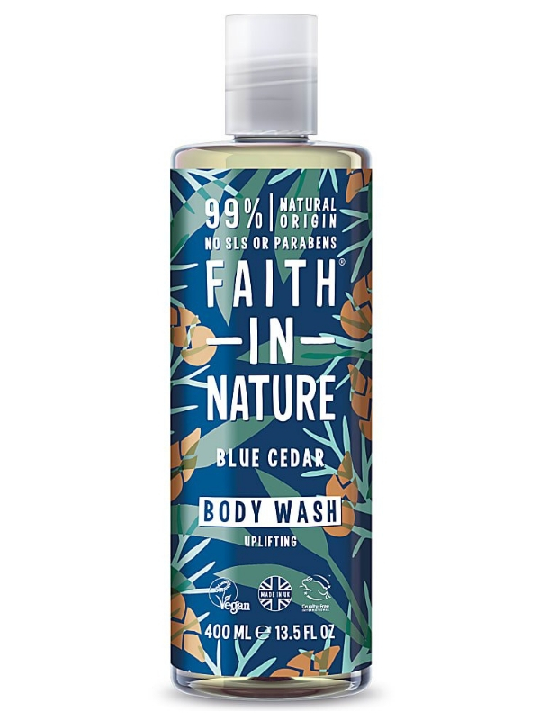 Blue Cedar Shower Gel for Men 400ml (Faith in Nature)