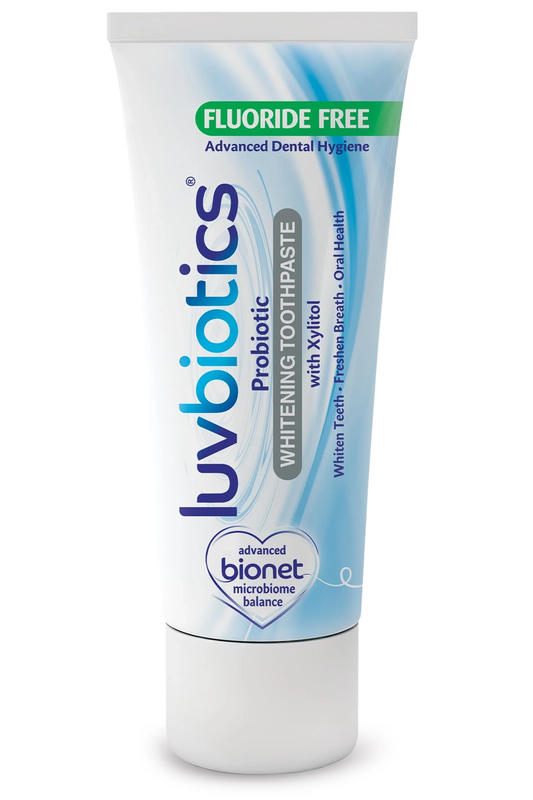 Fluoride Free Whitening Toothpaste with Probiotics & Xylitol 75ml (Luvbiotics)