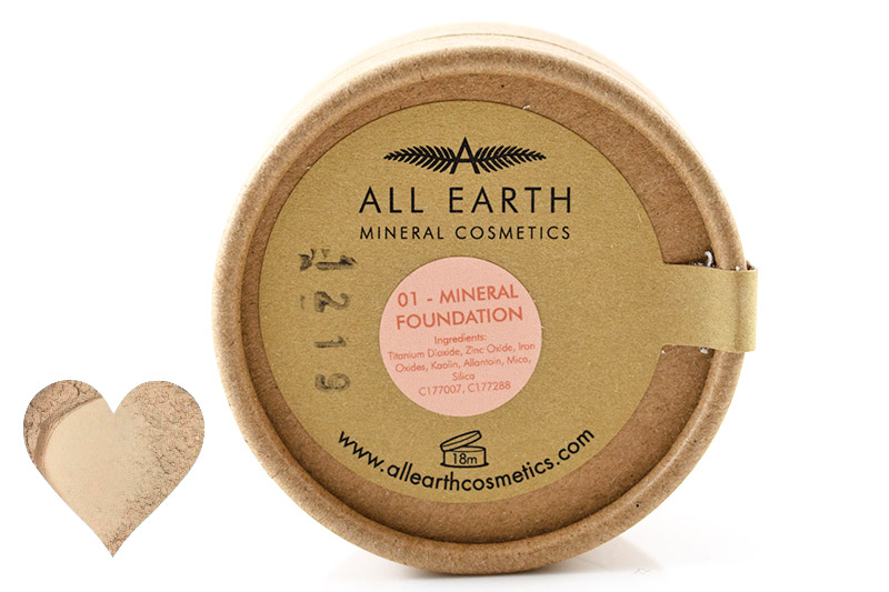 Mineral Foundation shade 01, Eco Pot 8g (All Earth Mineral Cosmetics)