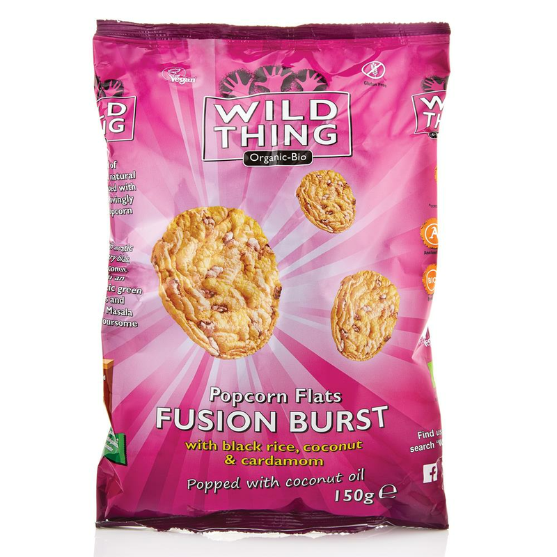 Fusion Burst Popcorn Flats 150g, Organic (Wild Thing)