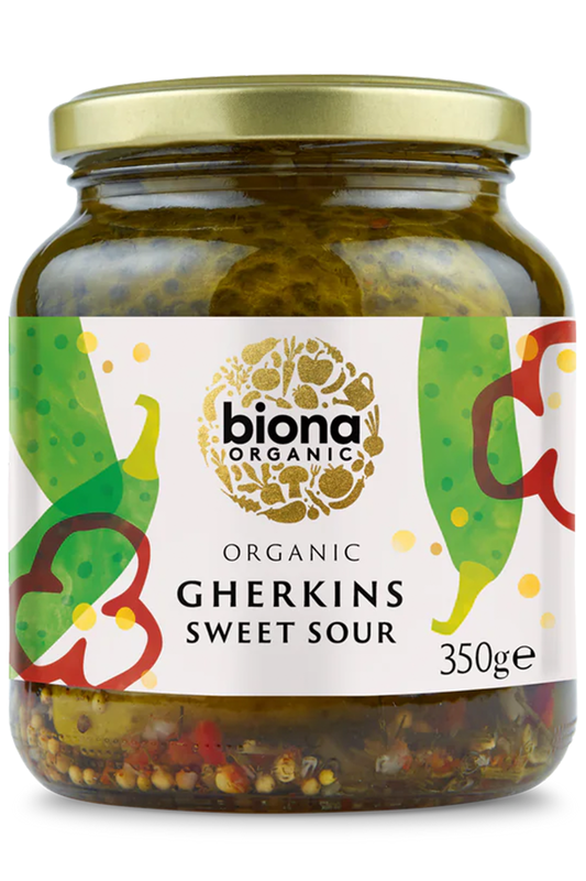 Organic Gherkins 350g (Biona)