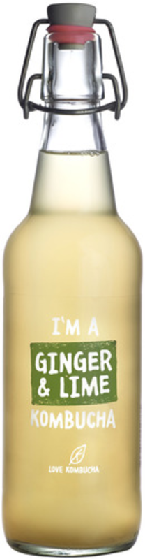 Ginger & Lime Kombucha 500ml, Organic (Love Kombucha)